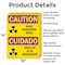 Signmission Radiation & Laser Sign, 14 in H x 10 in W, Aluminum, Rectangle OS-2PACK-CR-A-1014-L-10169 - alternate 5